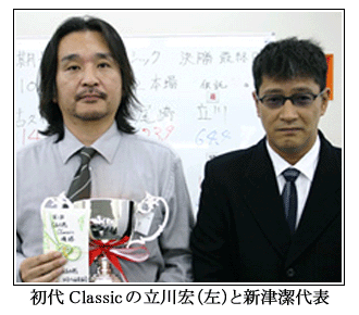 初代Classicの立川宏（左）と新津潔代表